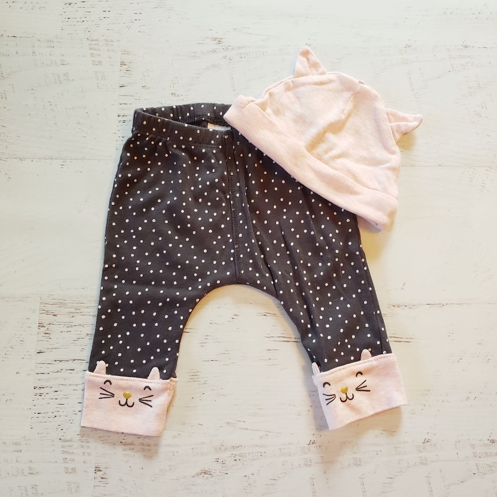 4 FOR $20 | Baby Girl Cat Outfit 3mo